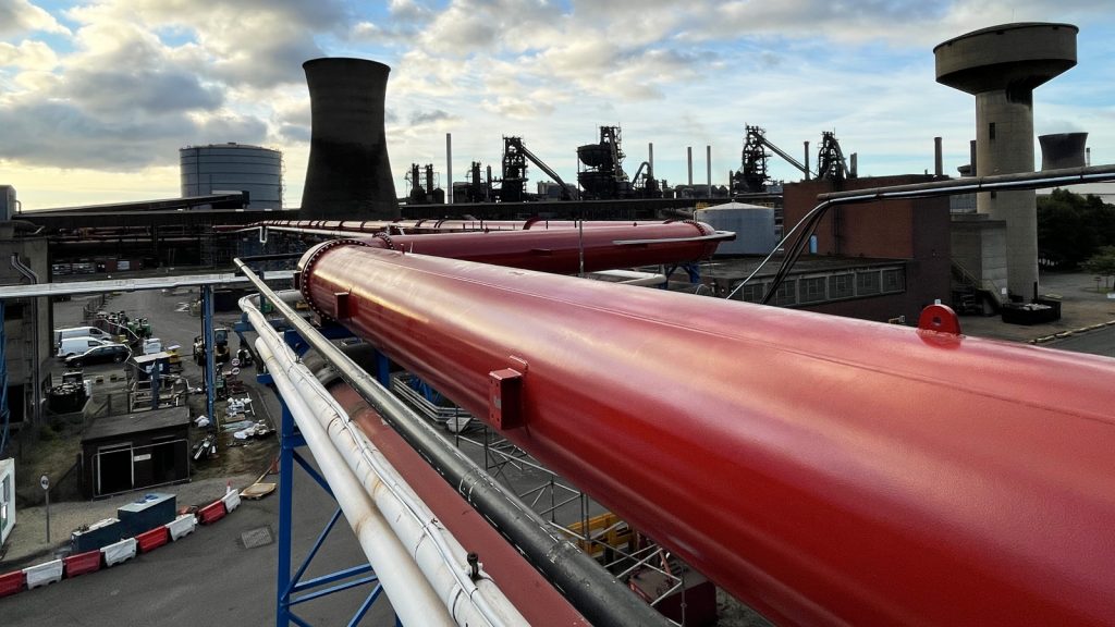 Pipework at British Steel